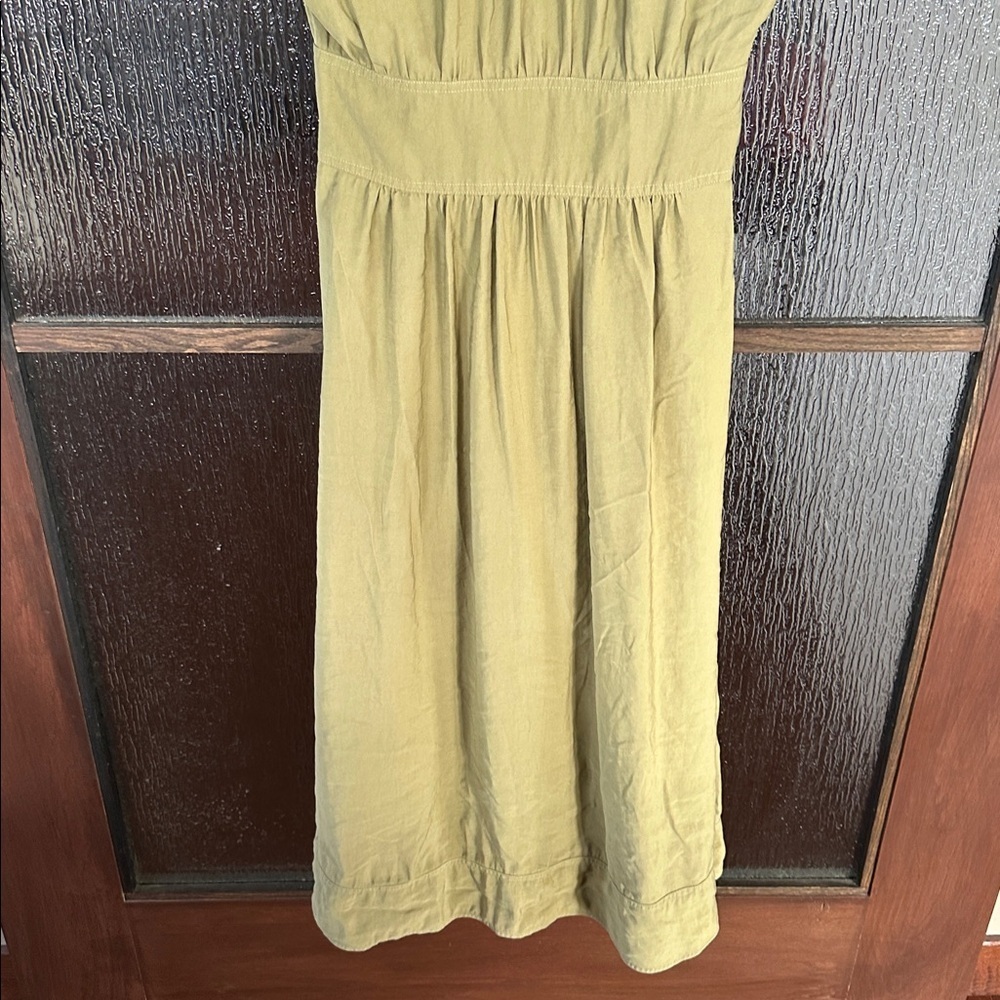 ba&sh Dove midi dress in olive green size small. - Picture 9 of 13